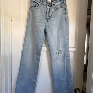 Frame Le Jane Light Blue Distressed Women Jeans